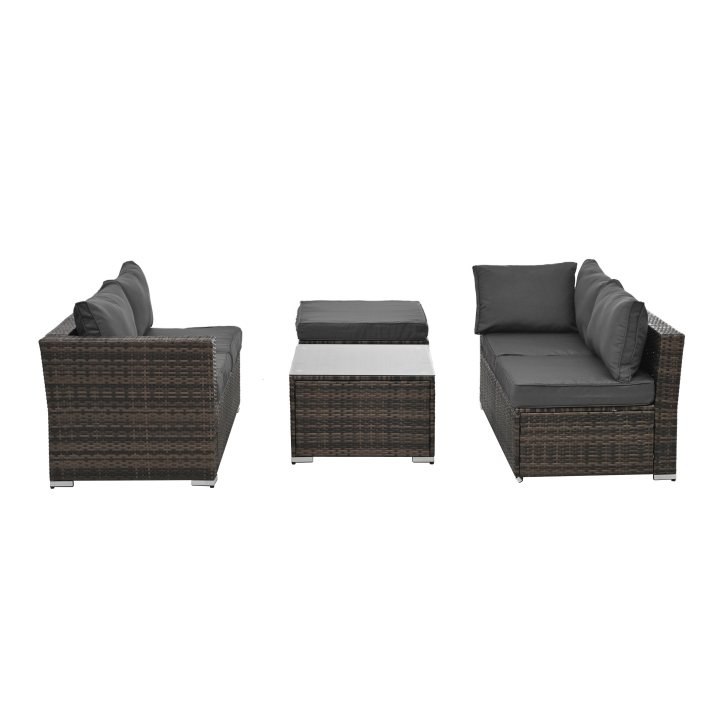 Patio Furniture, Outdoor Furniture, Seasonal PE Wicker Furniture, 4 Set Wicker F