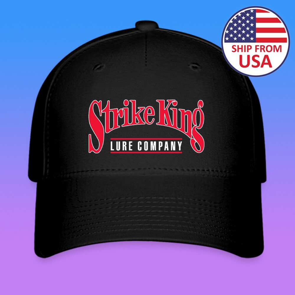 Strike King Fishing Lure Baseball Cap Hat Size Adjustable S/M & L/XL