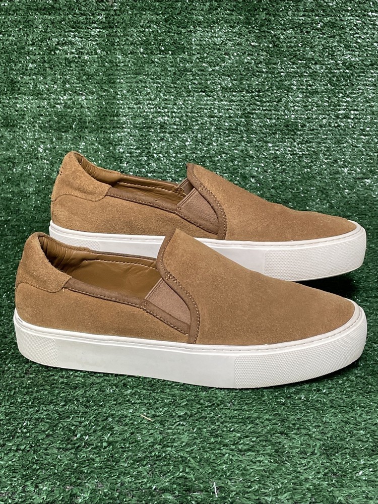 UGG Womens Cas Slip-On Sneakers Brown Suede Loafers Size 8 Comfortable Casual Shoes