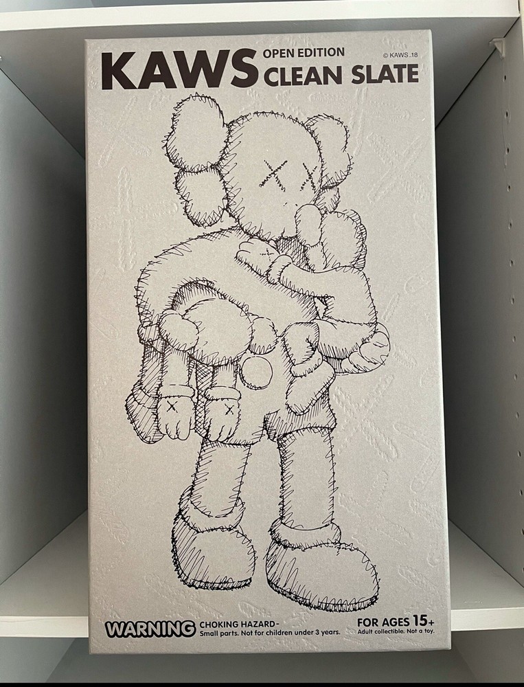 Kaws Clean Slate Open Edition 2018 Grey NEW IN BOX