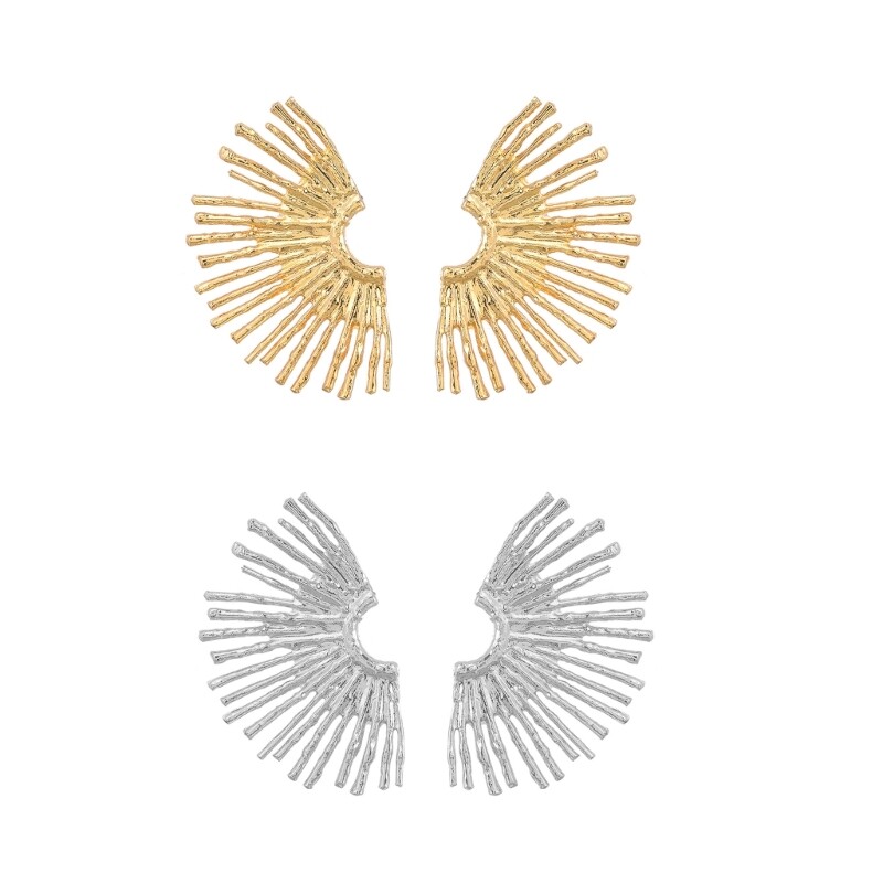 Eye Catching Ear Pendant Semicircular Line Earrings Fashionable Accessories