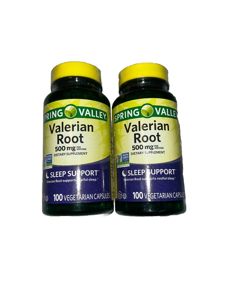 Spring Valley Valerian Root Capsules, 500 mg, 100 Count- 2 Pack!