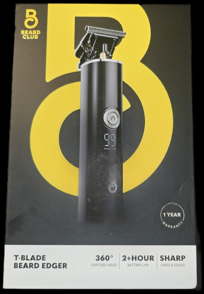 The Beard Club V150 T-Blade Beard Edger Hair Clippers for Men Cordless