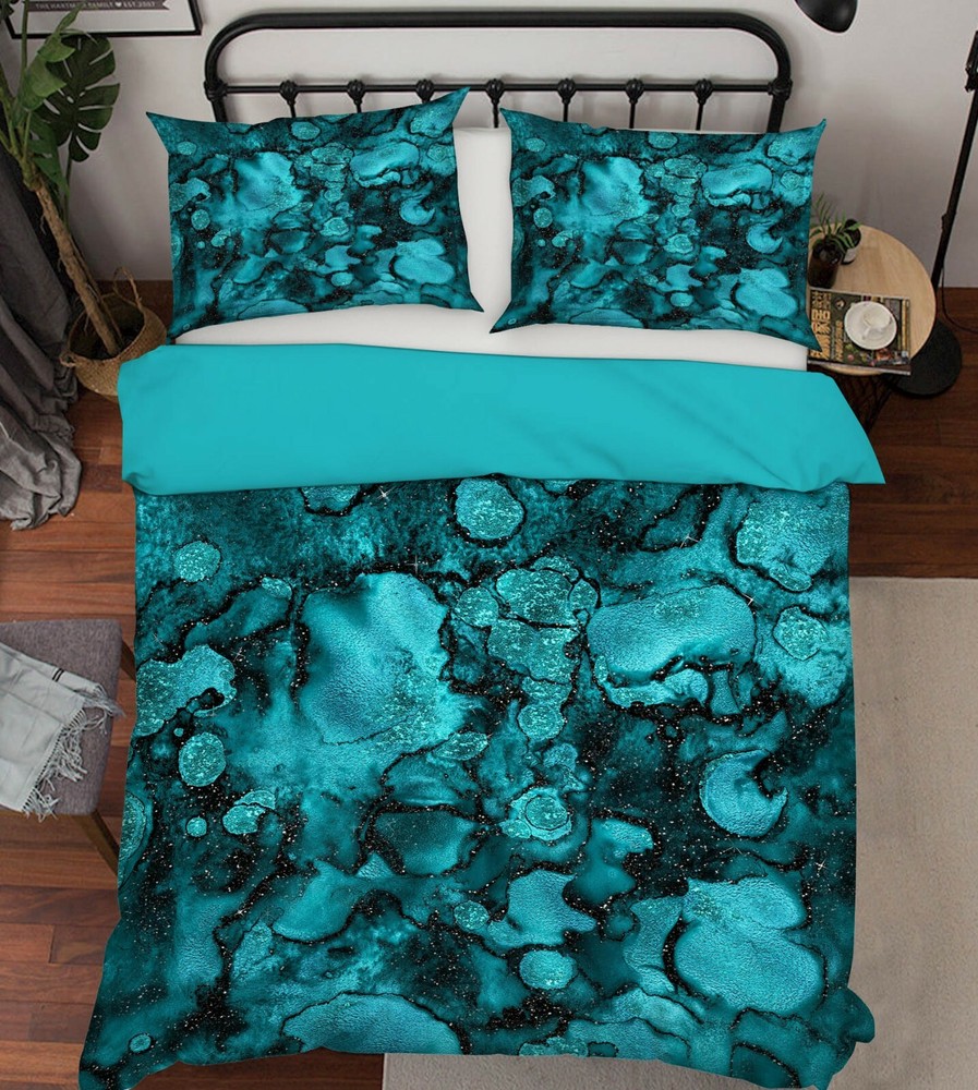 3D Blue Quicksand A175 Bed Pillowcases Quilt Duvet Cover Uta Naumann Zoe