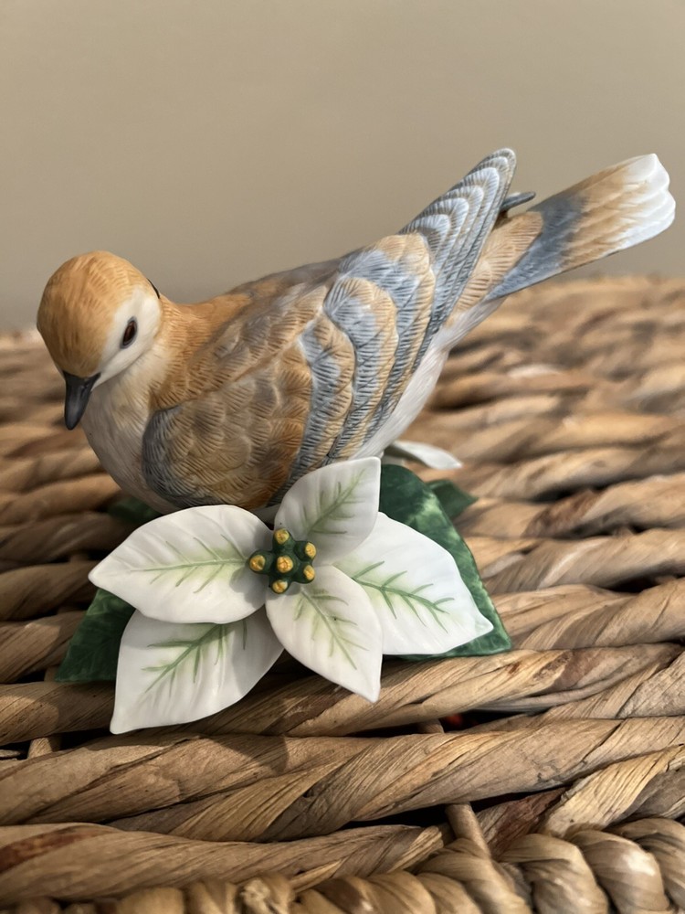 Vintage Lenox Turtle Dove Figurine Garden Bird Collection Fine Porcelain No COA