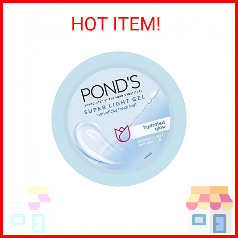 ponds Super Light Gel Oil Free Face Moisturizer 100 ml, With Hyaluronic Acid & V