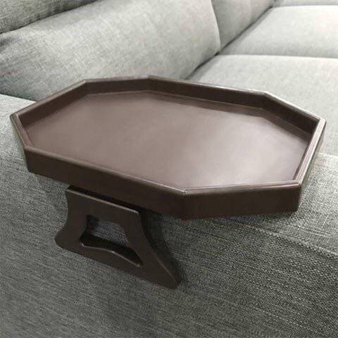 Sofa Arm Clip Table Tray for Drinks Remote Snacks Holder