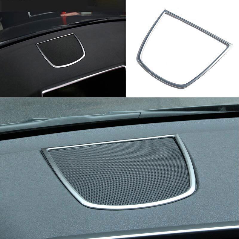 For BMW X5 X6 F15 2014-2018 ABS Silver Cover Trim Inner Dashboard Speaker Frame