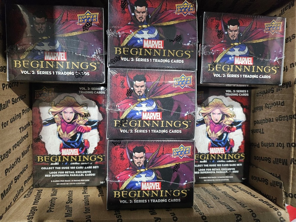 MARVEL BEGINNINGS Volume 2 Upper Deck Series 1 Blaster Box NEW Sealed (Lot Of 8)