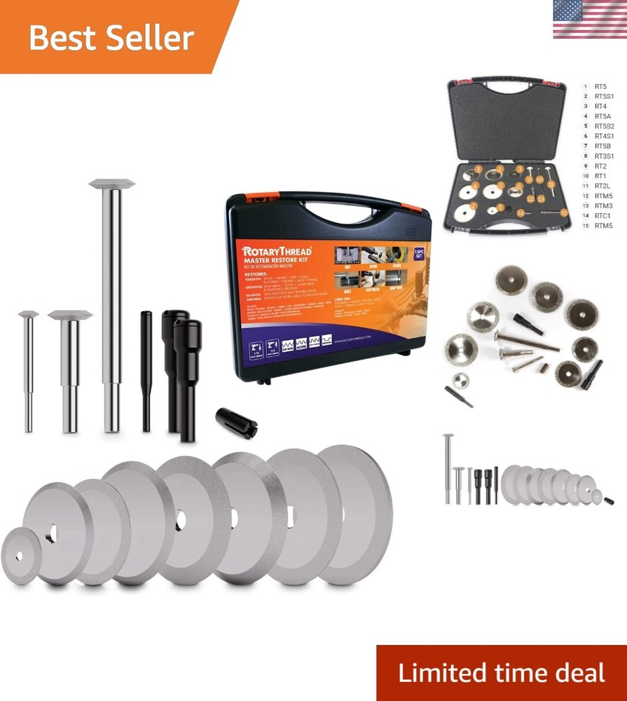 Thread Repair Kit – File, Chase, Restore & Clean Internal & External Threads