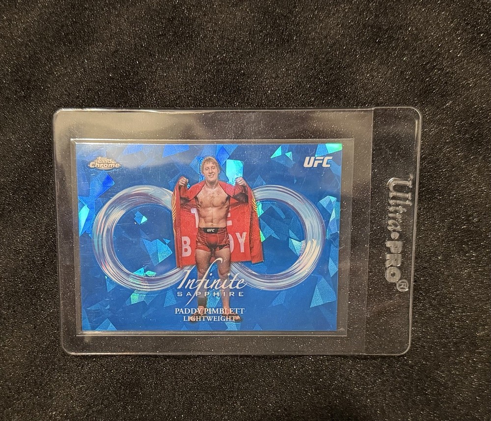 2025 Topps Chrome Sapphire UFC Paddy Pimblett Infinite INF-14