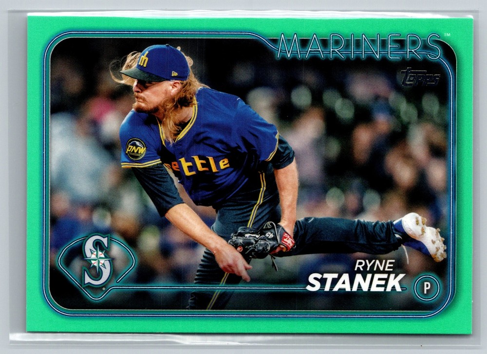 2024 Topps Update #US121 Ryne Stanek Aqua