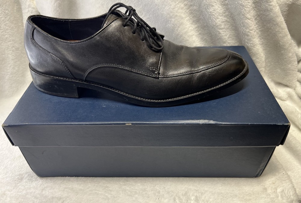 Cole Haan Men's Black Leather Lenox Hill Split Toe Derby  Size 10.5 M