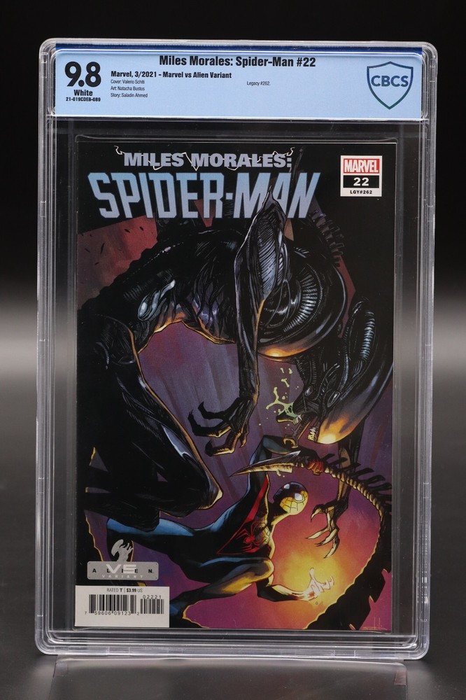 Miles Morales Spider-Man (2019) #22 Marvel VS Alien Variant CBCS 9.8 White Pages