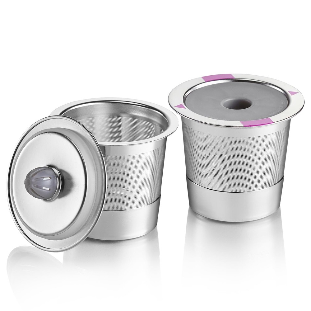 Stainless Steel Reusable K Cups for Keurig 2-Pack Refillable KCup Filter  