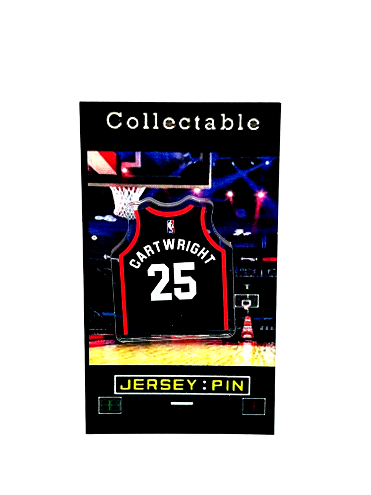 Vintage Chicago Bulls Bill Cartwright Jersey Lapel Pin - Retro Collectible with Free Shipping