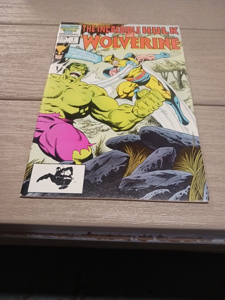 Incredible Hulk vs Wolverine Marvel Comics 1986 Issue #1