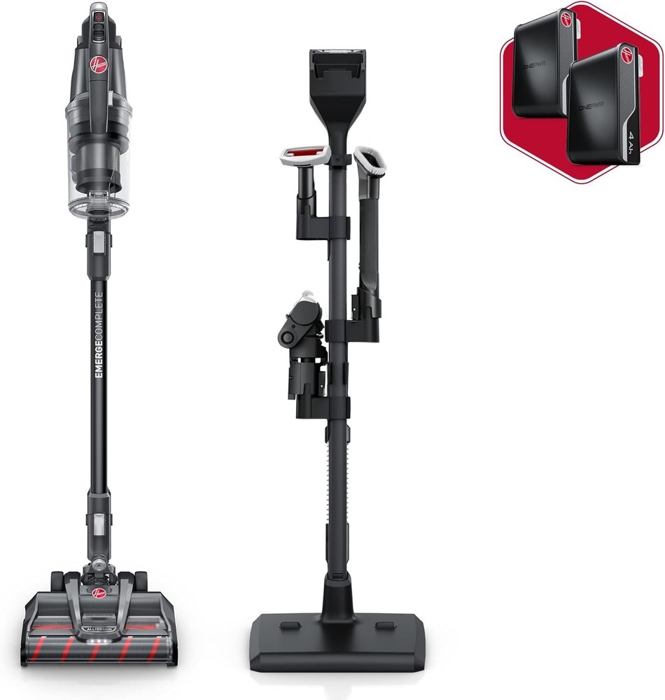 Hoover- BH3654VE Cordless Stick Vacuum, Quiet Cleaning, Self Standin
