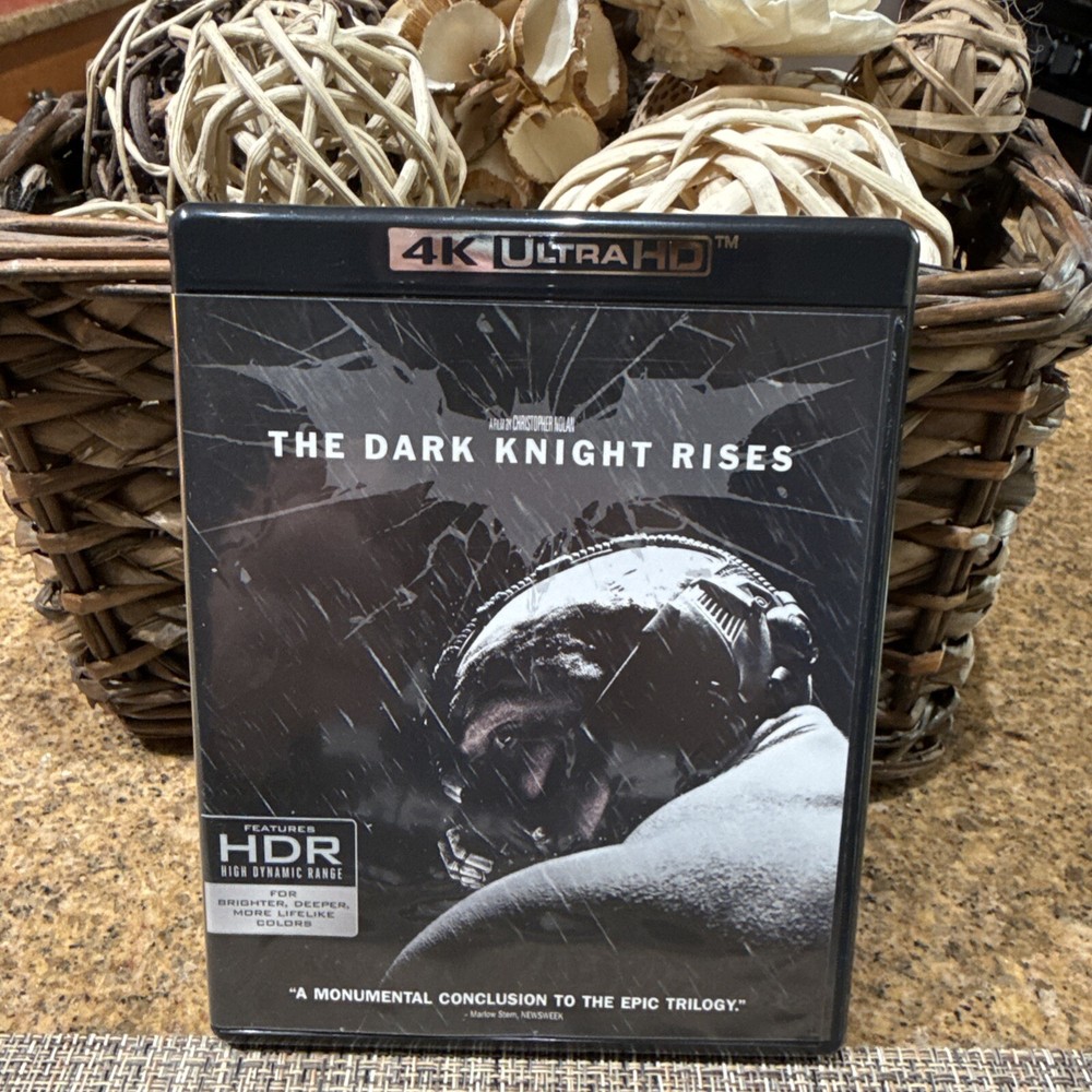 The Dark Knight Rises 2012 Ultra HD Blu-ray No Slipcover or Digital Code