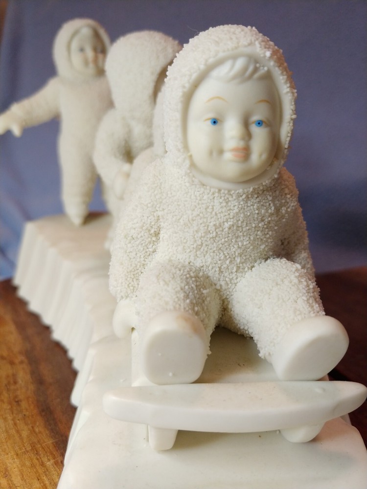 Department 56 Snowbabies I'm Right Behind You 6-Inch Porcelain Figurine 68527