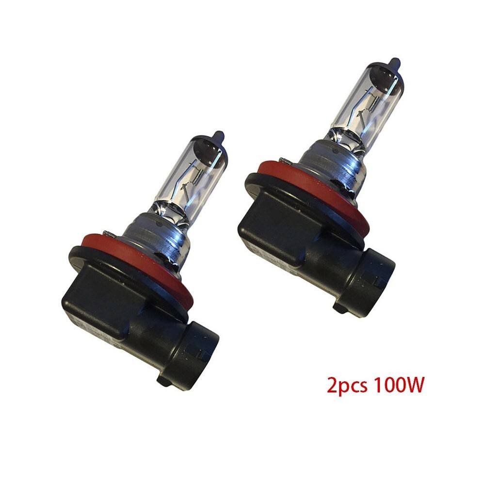 Reliable Performance H11 12V 100W Halogen Bulbs for Car Headlights 2PCS