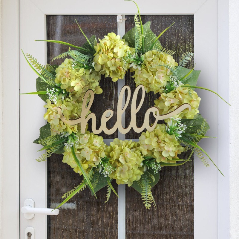Artificial Seasonal Wreath for Front Door or Porch in Your Choice of Color-image
