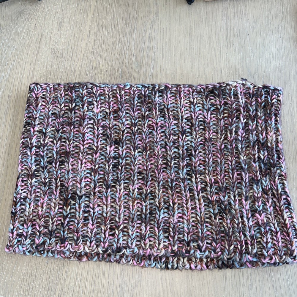Elegant Pink Multicolor Womens Infinity Scarf One Size