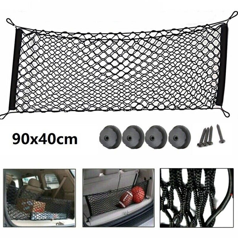 Car Rear Cargo Net Envelope Style For Trunk Organizers and Storage Universal