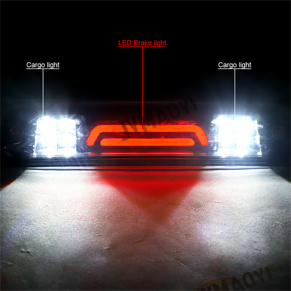 2009-2018 Ram 1500 LED Smoke Third Brake Light with Reverse and Cargo Lamps