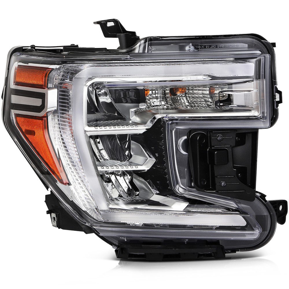 For 2019-2021 GMC Sierra 1500 Full LED Right Side Headlights w/LED Signal Lamp