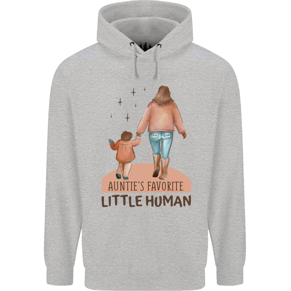 Aunties Favourite Human Funny Niece Nephew Mens 80% Cotton Hoodie