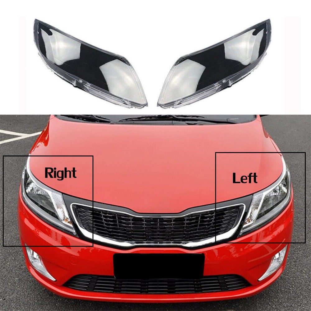 Front Clear Headlamp Headlight Lens Cover Shell Fit For Kia K2 09 -2012