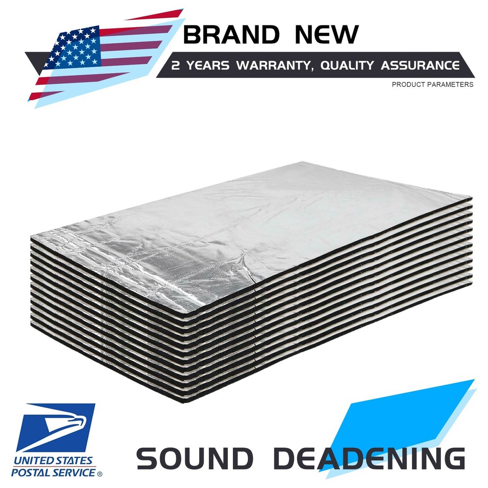 Self-Adhesive Fireproof Sound Deadener Heat Insulation Mat For Car Hood Engine 8