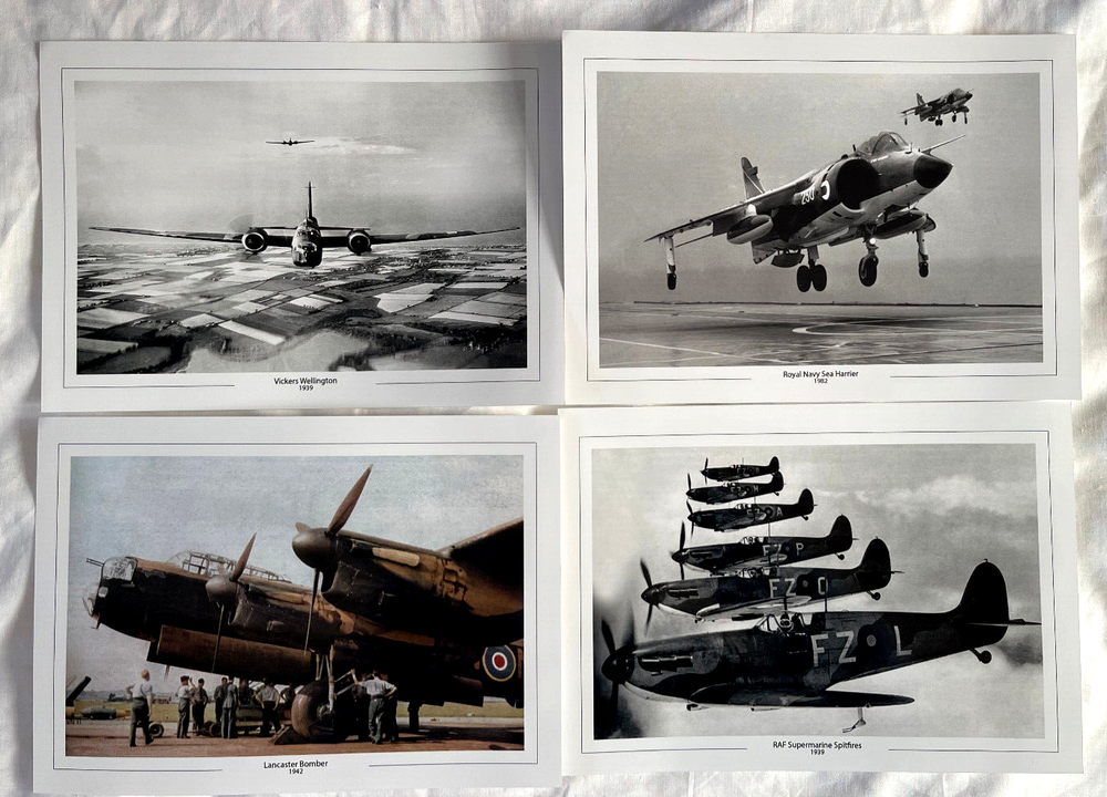 ICONIC RAF A4 PHOTOS x4 CLEARANCE SALE ROYAL AIR FORCE WW2 AVIATION PLANES-image