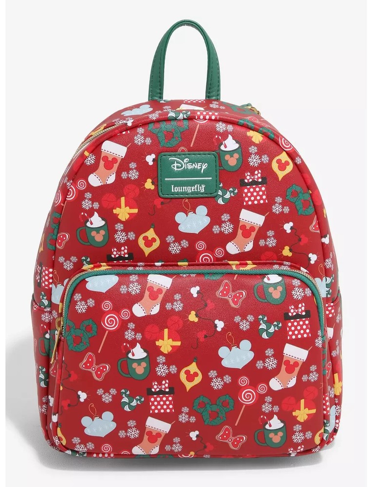 LOUNGEFLY DISNEY MICKEY MOUSE HOLIDAY TREATS MINI BACKPACK~ NWT