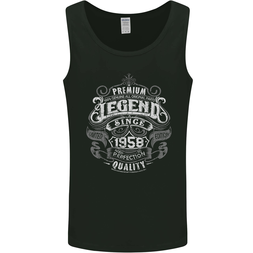 Premium Legend 67th Birthday 1958 Mens Vest Tank Top