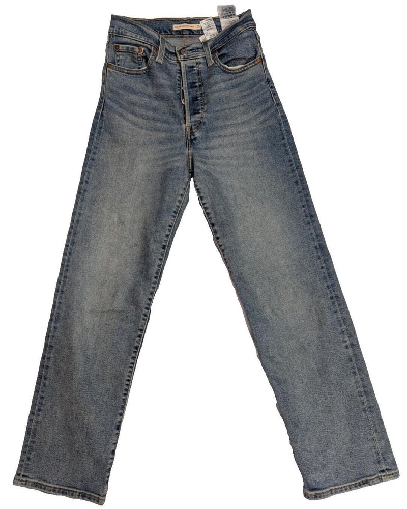 Levis Ribcage Straight Ankle Jeans Blue W25XL29 for Women