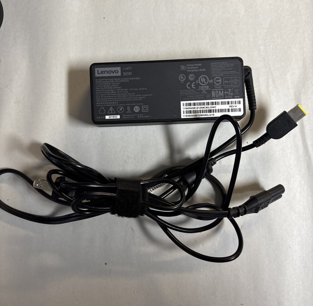 Lenovo 45N0251 90W AC Adapter for ThinkPad Helix 20V 4.5A Power Charger MB153