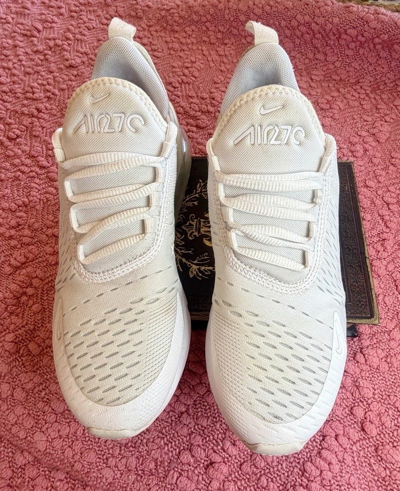 Nike Air Max 270 Youth Size 5.5 Triple White
