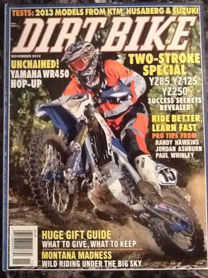 Dirt Bike Magazine November 2012 Issue – Off-Road Riding Tips & Reviews