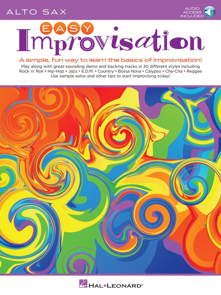 Easy Improvisation for Alto Sax Learn to Play Music Lesson Book Play-Along Audio
