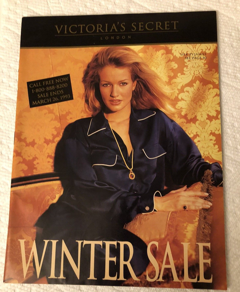 1993 Victoria's Secret Catalog Winter Sale with Karen Mulder on cover - Like New