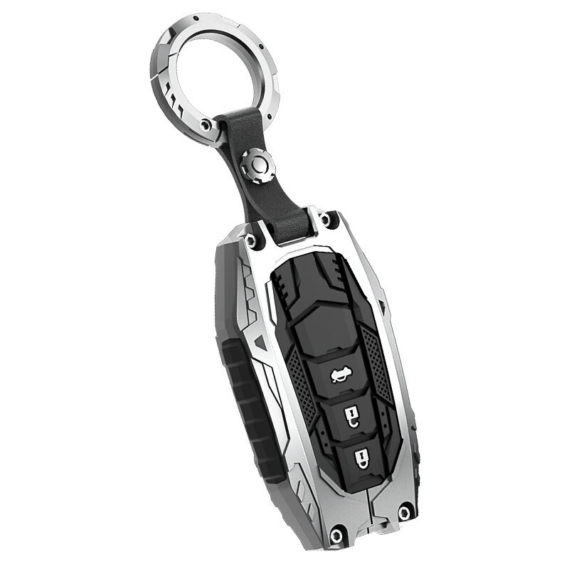Car Remote Key Case Fob Cover Holder with Ring For Land Cruiser LC250 2024-2025