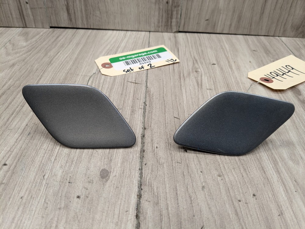 10-13 OEM BMW E70 X5M Front Left Right Bumper Headlight Washer Cap Cover PAIR