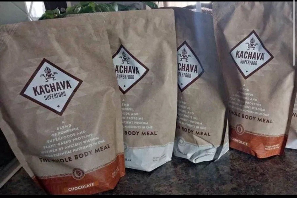 4X Ka’Chava Kachava Shake Plant Organic Superfoods, vanilla /Chocolate BB2025