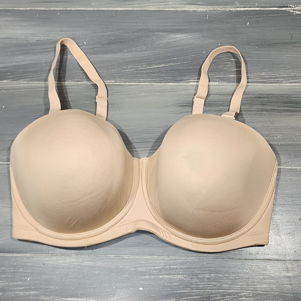 Wacoal Bra 38H Red Carpet Full Figure Underwire Strapless Bra 854119 Sand Beige