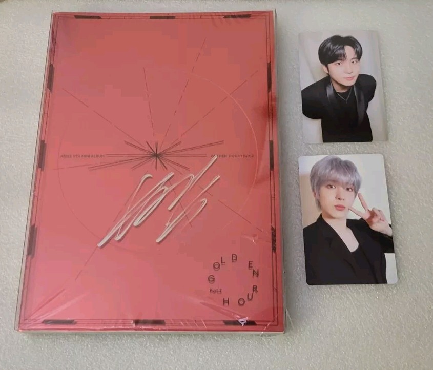 Ateez Yeosang Signed Golden  Hour Part  2 Album