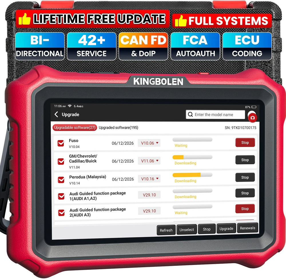 2026 Newest KINGBOLEN K8 PRO Car OBD2 Diagnostic Tool Full System Scanner CANFD