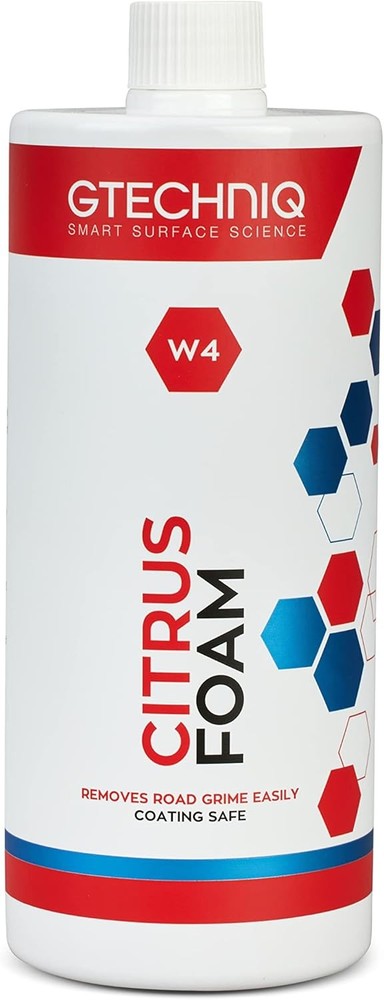 - W4 Citrus Foam - High Content Foaming Agent, Removes Dirt and Road Grime,