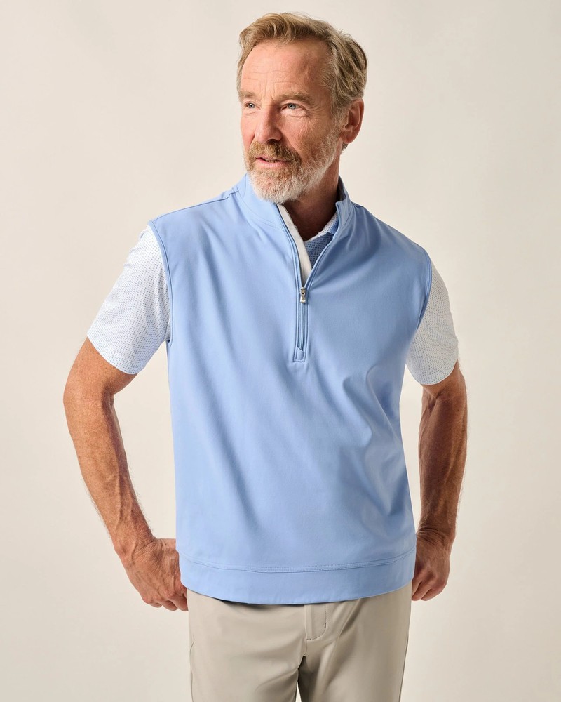 johnnie-O Torque 1/4 Zip Performance Vest Seychelles Size XXL